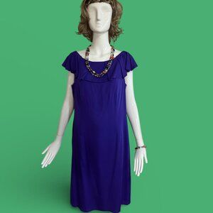 ANTONIO MELANI PURPLE SILK DRESS
